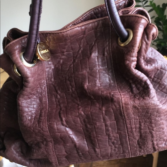 Furla bag. Genuine leather. Warm purple color. - Picture 3 of 5
